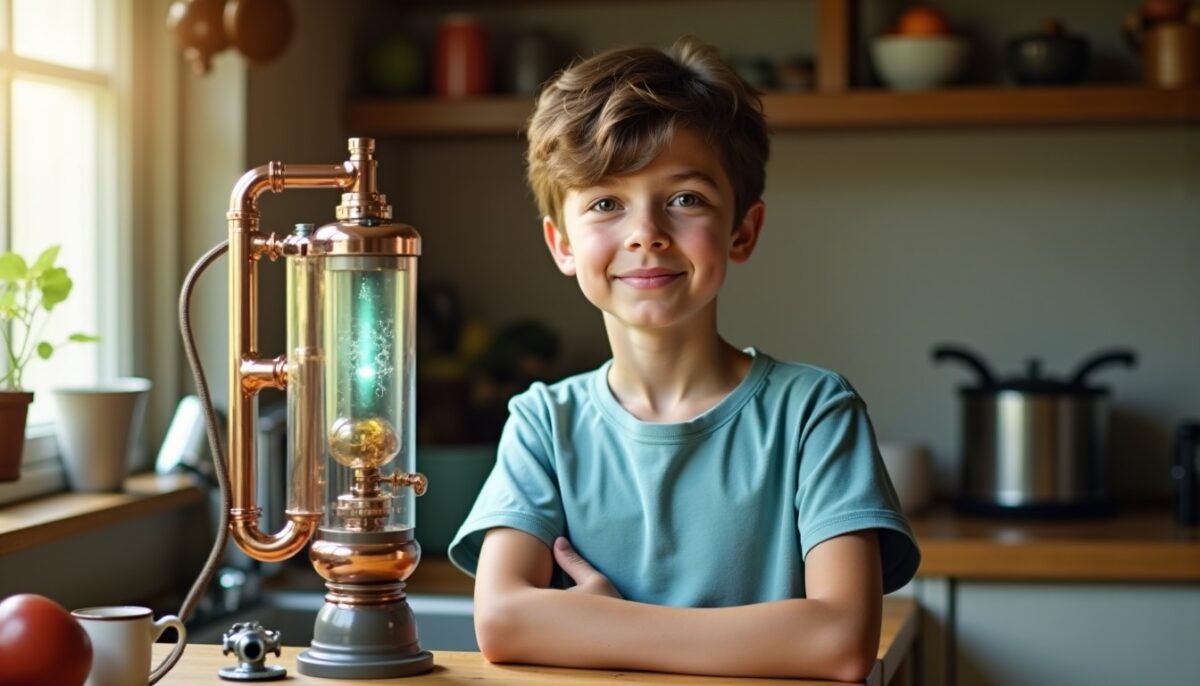 À seulement 14 ans, il crée dans la cuisine familiale un appareil innovant générant de l’eau dans le désert, sans électricité ni pompe